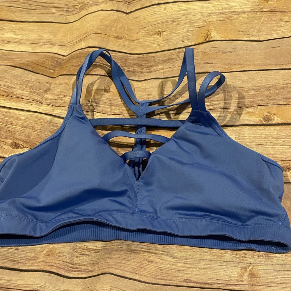 Blue Victoria secret sport bra